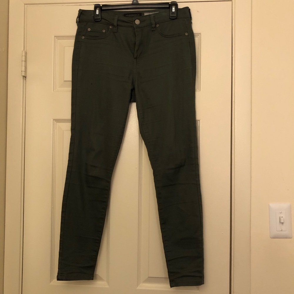 Olive Aeropostale High Waisted Pants